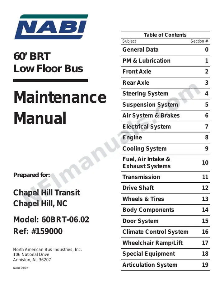 SR9128 (159000) Service Manual, Chapel Hill first-page preview