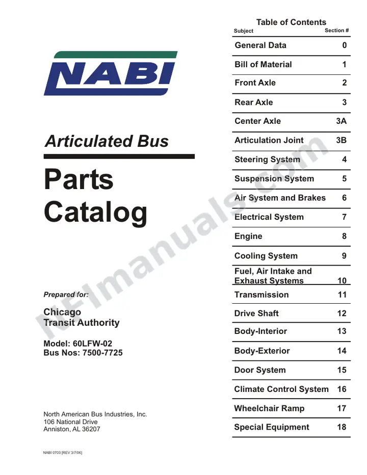 SR9065 (82000) Parts Manual, Chicago_CTA first-page preview
