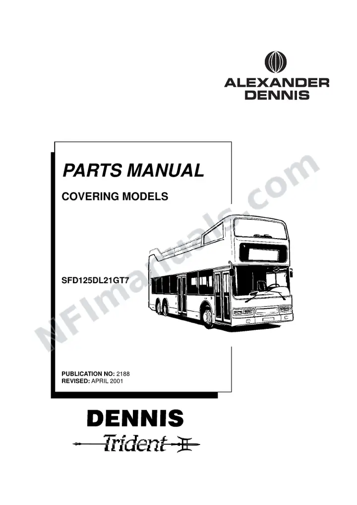 New York, 2188 Chassis Parts Manual first-page preview