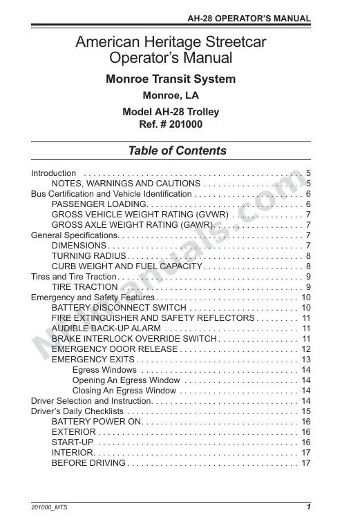 SR9158 (201000) Operator’s Manual, City Of Monroe first-page preview