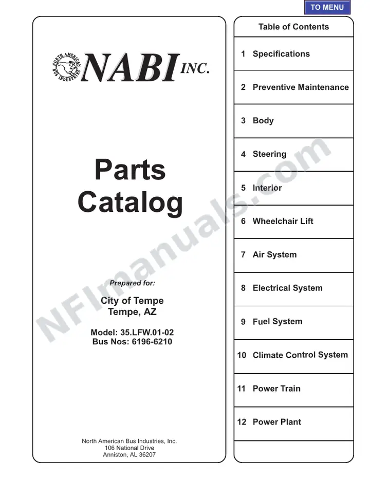 SR9032 (42000) Parts Manual, Tempe AZ first-page preview