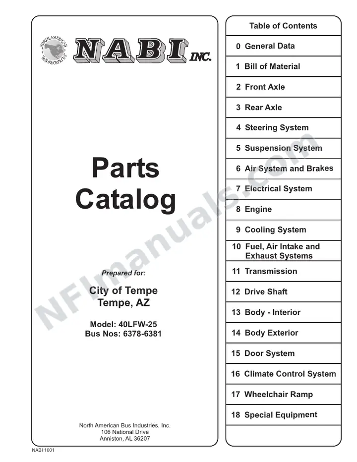 SR9068 (86000) Parts Manual, Tempe AZ first-page preview