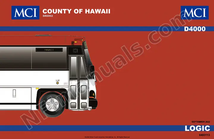 D4000 County of Hawaii SR6062 Logic Manual, 2022 for Units 105474-105477 first-page preview