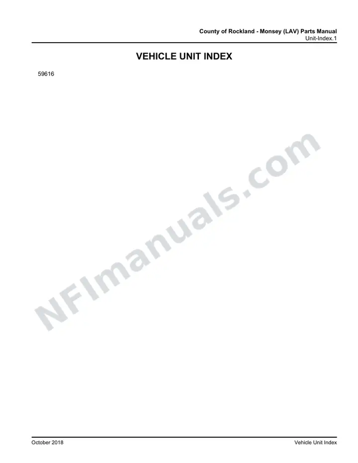 D4500 County of Rockland Monsey (LAV) Parts Manual 03 15 7883, Effective with VIN Unit 59616 first-page preview