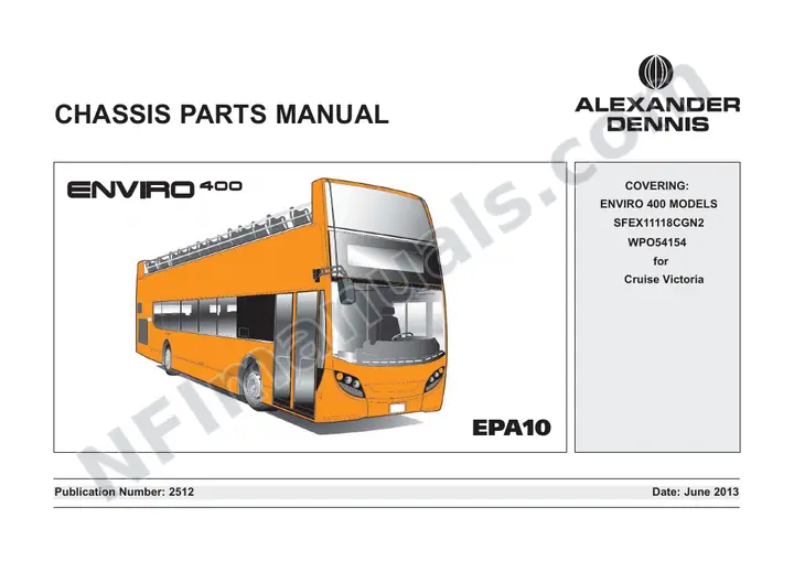 Cruise Victoria - BC, 2512 Chassis Parts Manual first-page preview