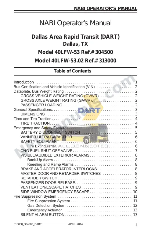 SR9251/SR9262/SR9272/SR9293 (304500/313000/323000/342000) Operator’s Manual, DART first-page preview