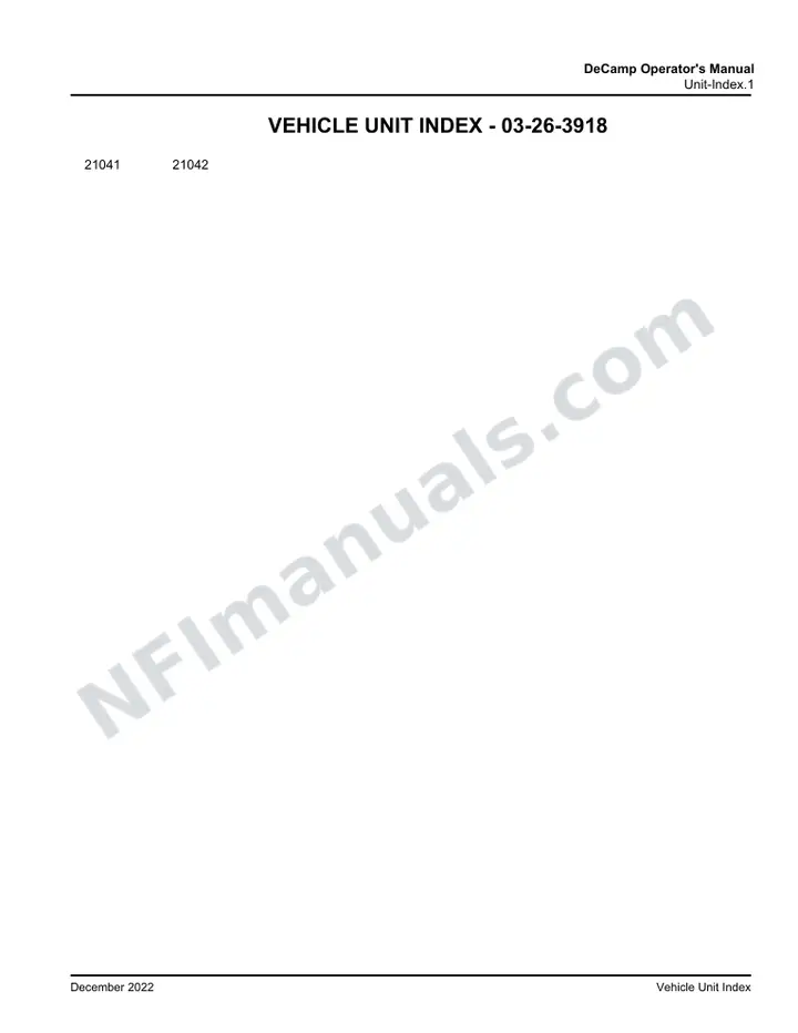 MCI J3500 Manual Package - DeCamp Bus Lines included manual preview