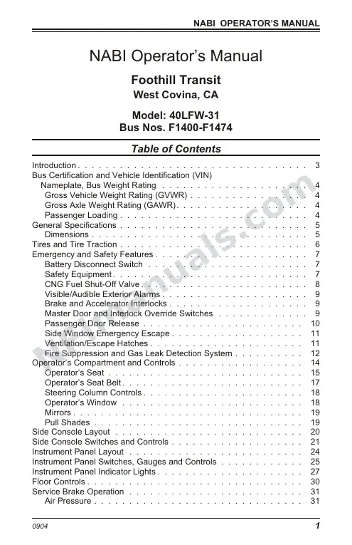 SR9093 (117000) Operator’s Manual, Foothill first-page preview