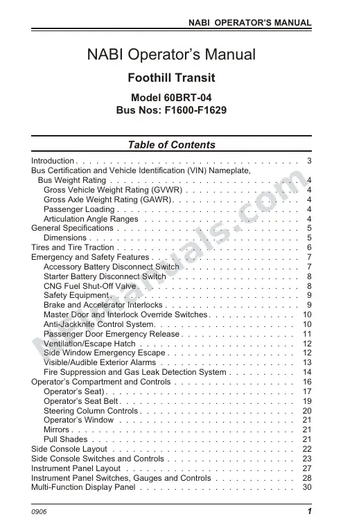 SR9111 (136000) Operator’s Manual, Foothill first-page preview
