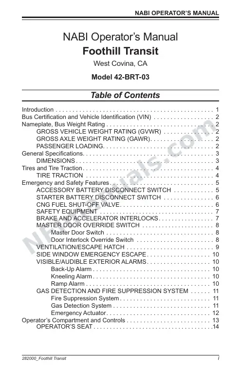 SR9230 (282000) Operator’s Manual, Foothill first-page preview