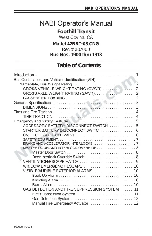 SR9255 (307000) Operator’s Manual, Foothill first-page preview