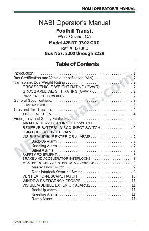 SR9280 (327000) Operator’s Manual, Foothill first-page preview