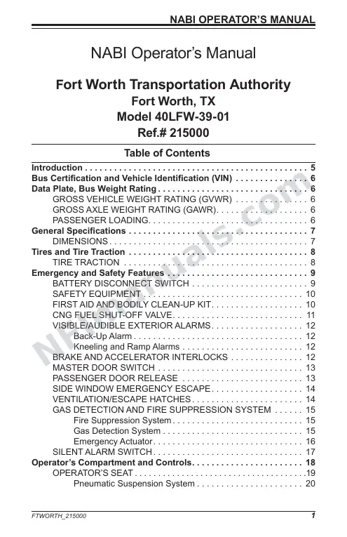 SR9170 (215000) Operator’s Manual, Fort Worth first-page preview