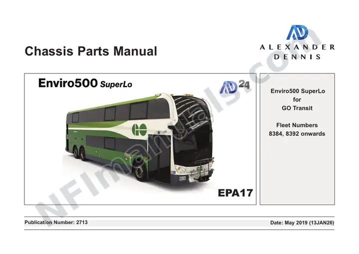 2713 Enviro500 SuperLo Parts - EPA17 - GO first-page preview