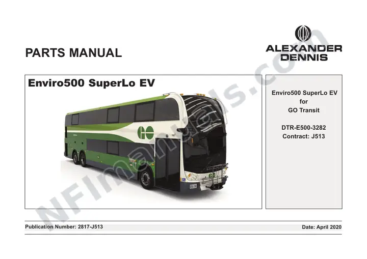 2817-J513 Enviro 500 Parts - SLO EV - GO first-page preview