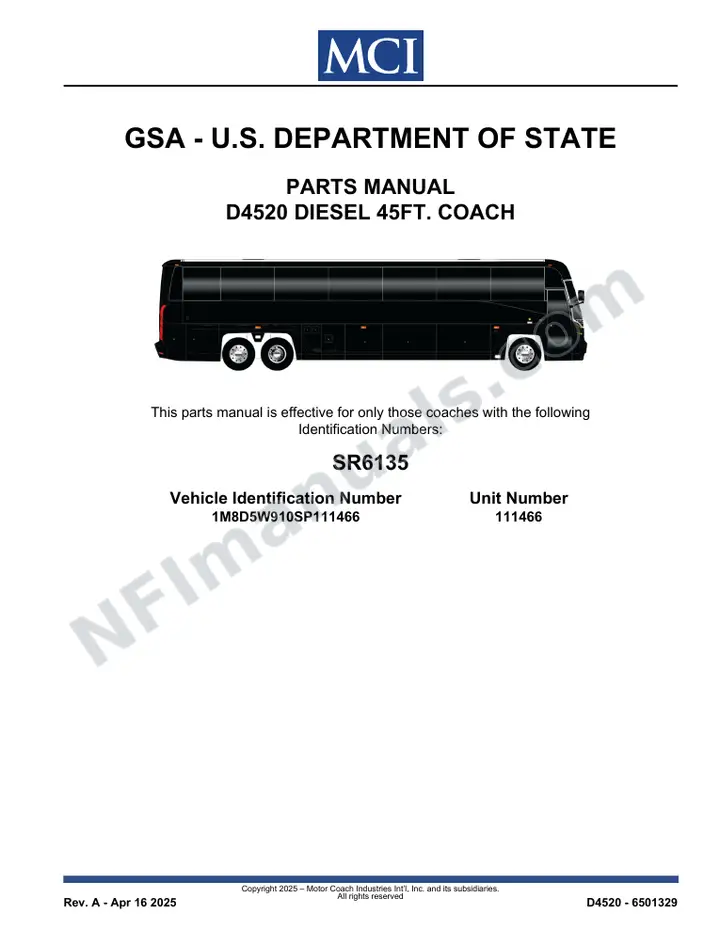 MCI D4520 Manual Package - GSA - U.S. Department of State included manual preview