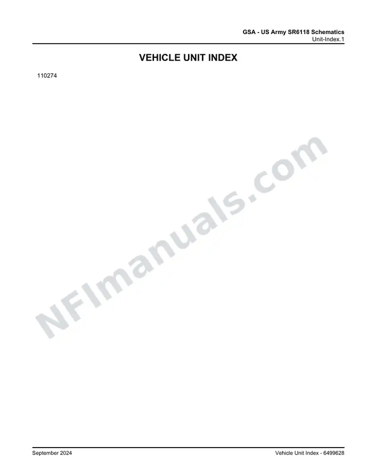 D4520 GSA - US Army SR6118 Schematics, 2024 for Unit 110274 first-page preview