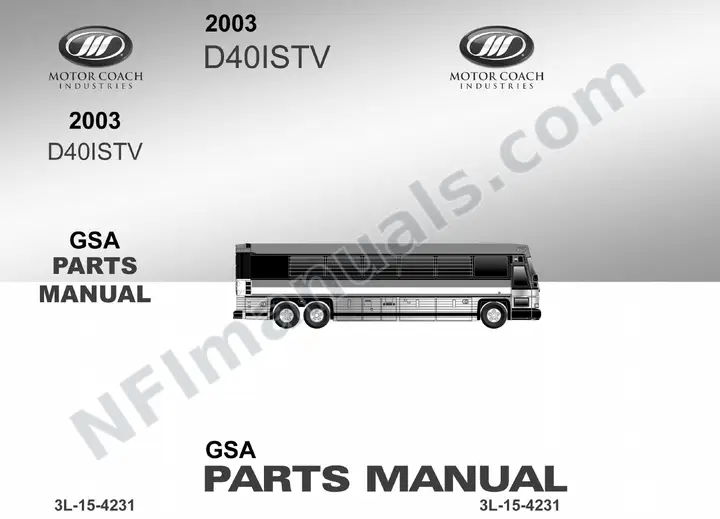 D40ISTV Parts Manual, GSA Bureau of Prisons 2002 for Units 55456, 55461, 55466 first-page preview
