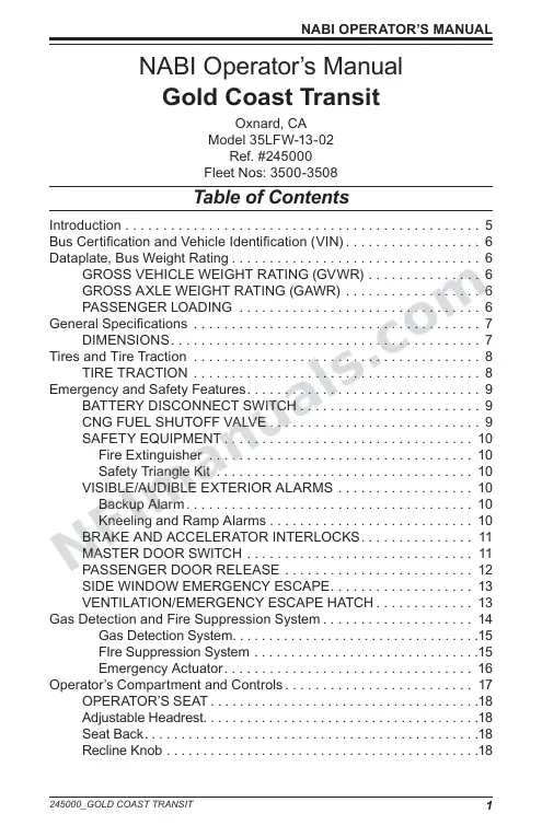 SR9197 (245000) Operator’s Manual, Gold Coast first-page preview