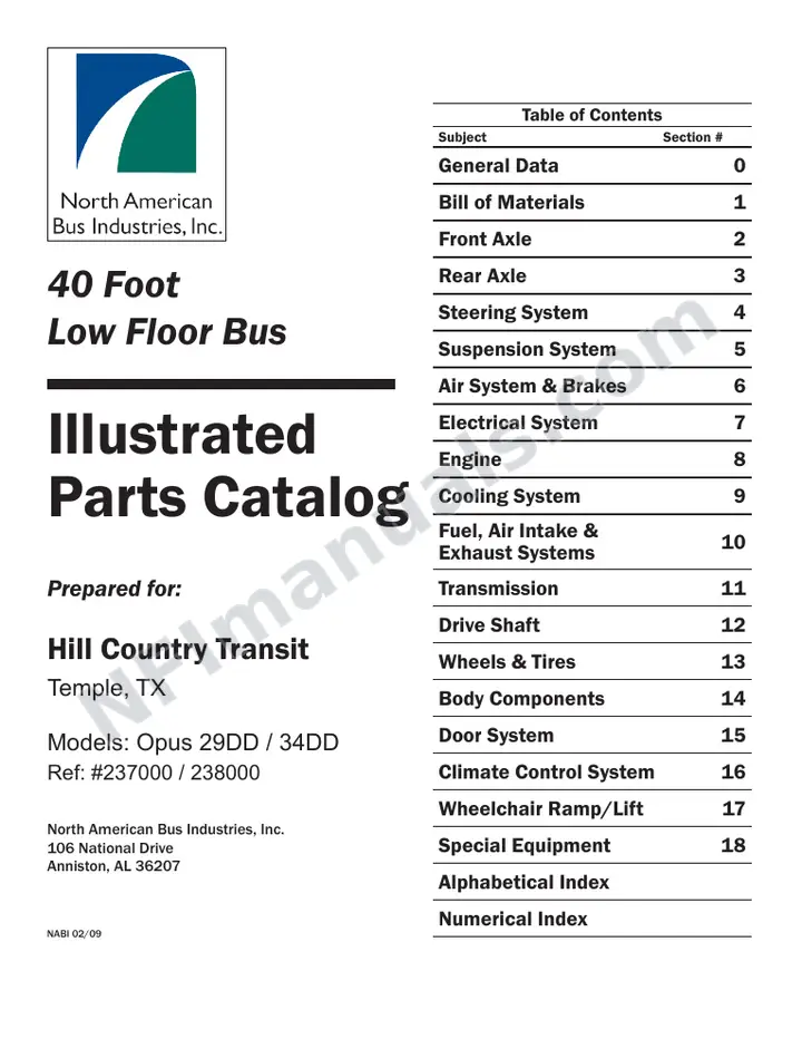 SR9191_SR9192 (237000_238000) Parts Manual, Hill Country first-page preview