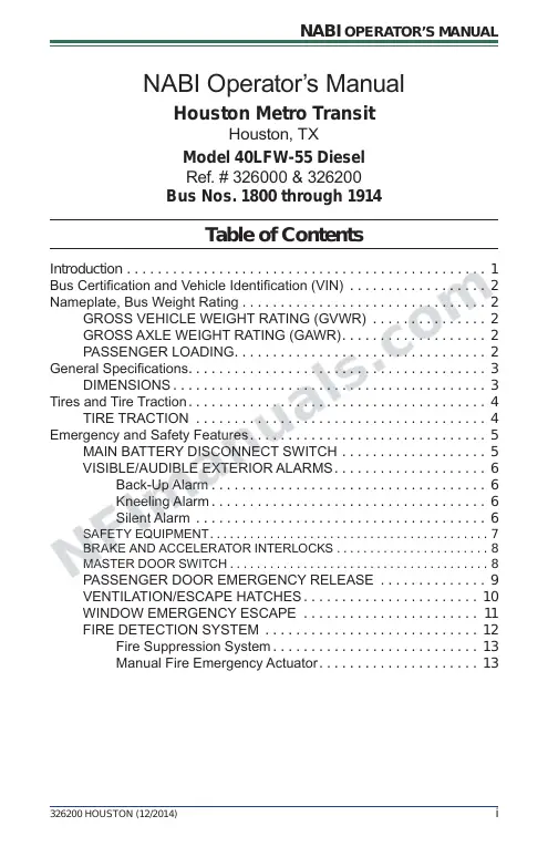 SR9276/SR9277 (326000/326200) Operator’s Manual, Houston first-page preview