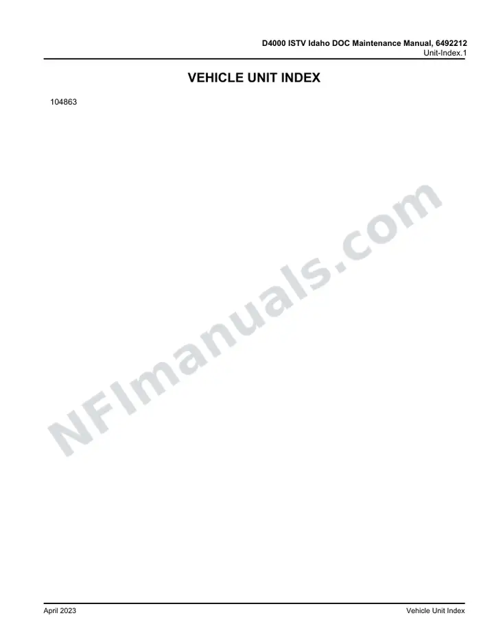 MCI D4000 Manual Package - Idaho DOC included manual preview