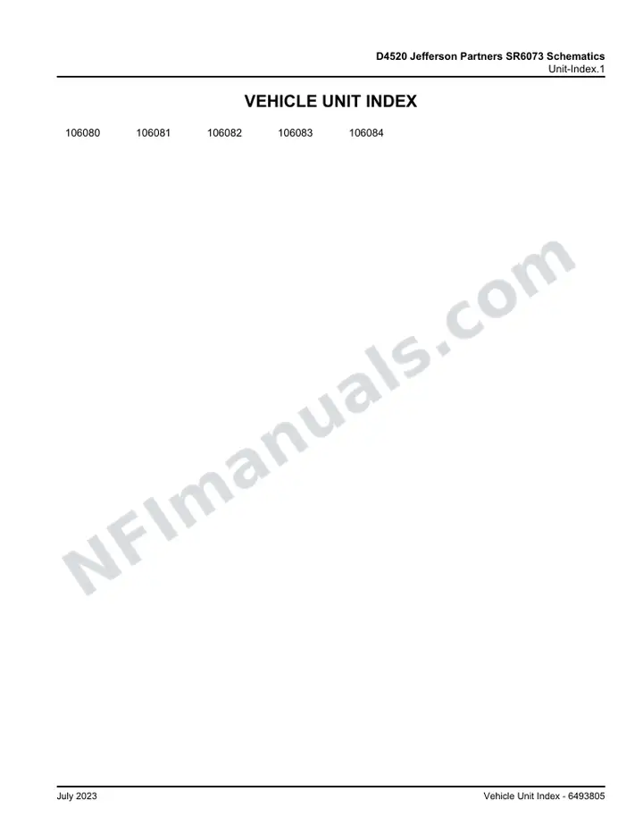 D4520 Jefferson Partners SR6073 Schematics, 2022 for Units 81249-81253 first-page preview