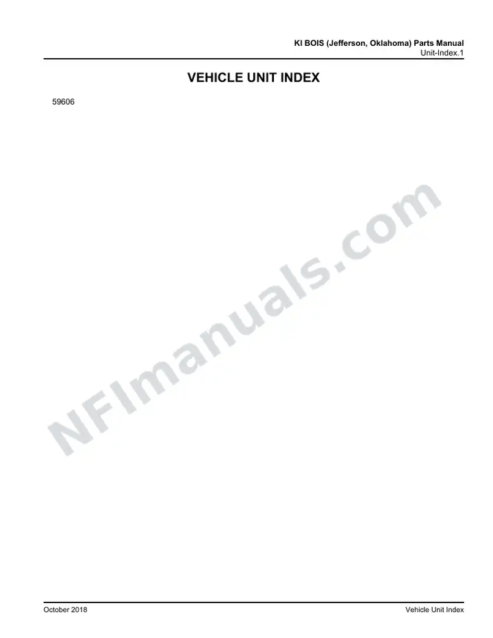 D4505 KI BOIS (Jefferson, Oklahoma) Parts Manual 03 15 7968, Effective with VIN Unit 59606 first-page preview