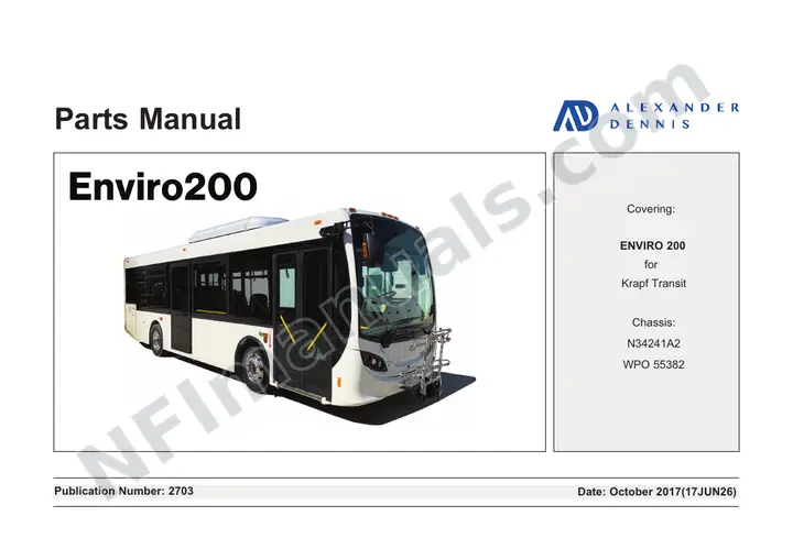2703 Enviro 200 Parts - Krapf Transit_Copy of 2483 Enviro 200 Parts - 30 ft. New Flyer.qxd first-page preview