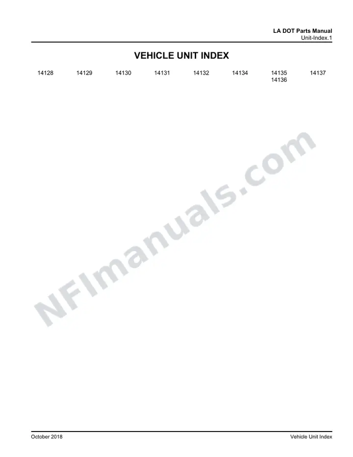 D4500 LA DOT CNG Parts Manual 03 26 1368, Effective with VIN Units 14128 14132, 14134 14137 first-page preview