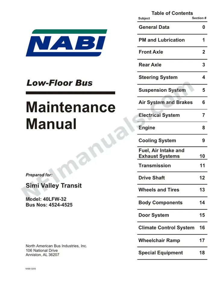 SR9097 (121000) Service Manual, LACMTA Los Angeles (2) first-page preview