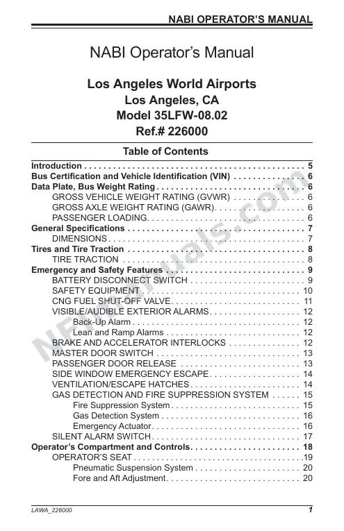 SR9180 (226000) Operator’s Manual, LAWA first-page preview