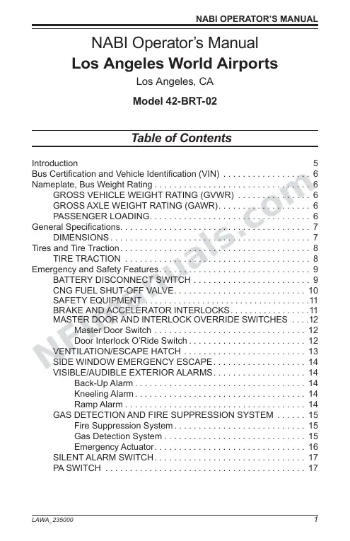 SR9189 (235000) Operator’s Manual, LAWA first-page preview