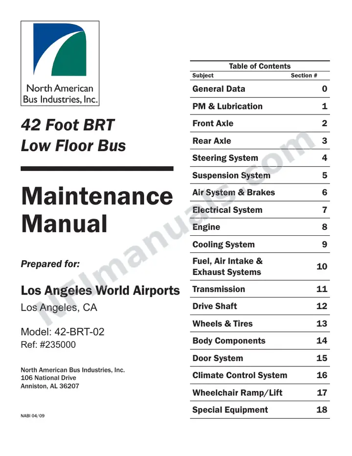 SR9189 (235000) Service Manual, LAWA first-page preview