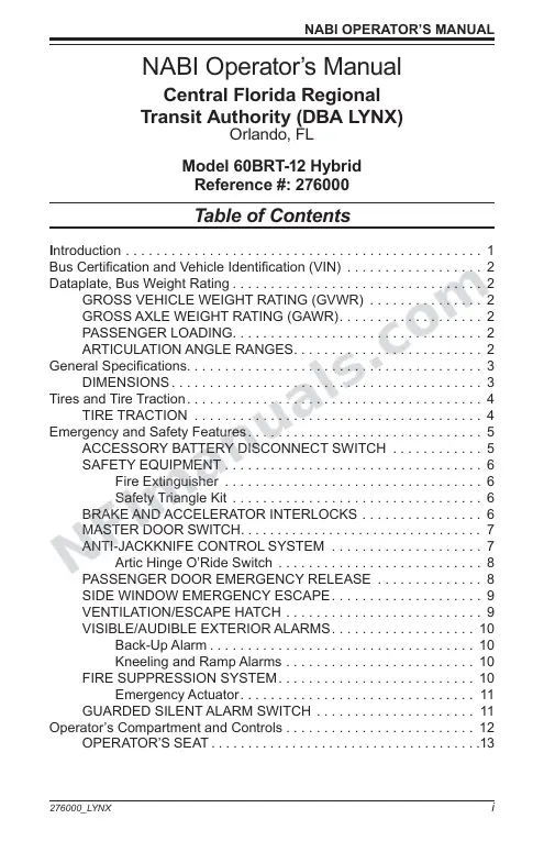 SR9224 (276000) Operator’s Manual, Lynx first-page preview