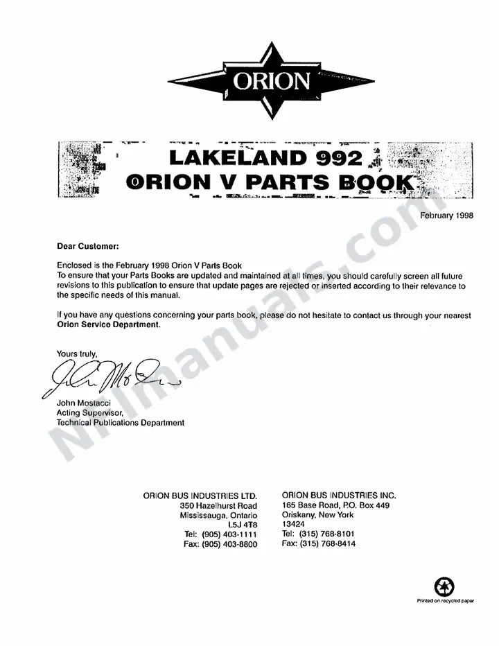 992 Lakeland first-page preview