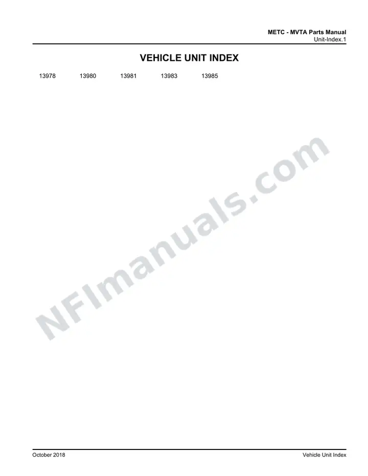 D4500 METC MVTA Parts Manual 03 26 1053, Effective with VIN Units 13978 13985 first-page preview