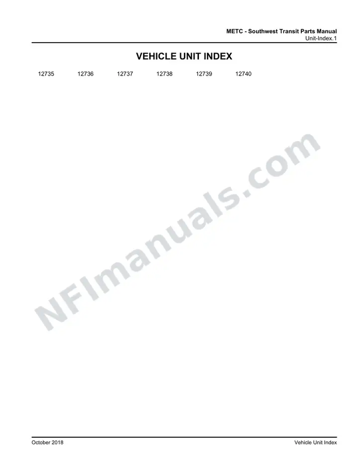 D4500 METC Southwest Transit Parts Manual 03 15 9746, Effective with VIN Units 12735 12740 first-page preview
