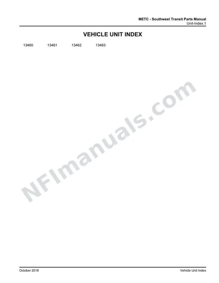 D4500 METC Southwest Transit Parts Manual 03 26 0608, Effective with VIN Units 13460 13463 first-page preview