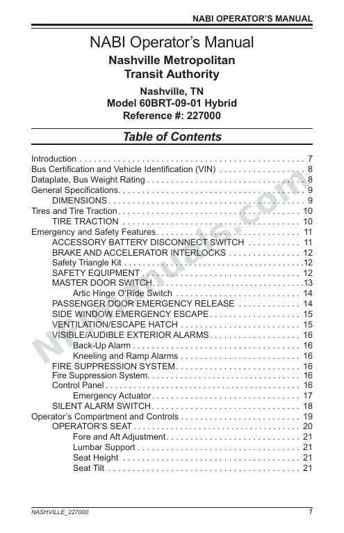 SR9181 (227000) Operator’s Manual, Nashville first-page preview