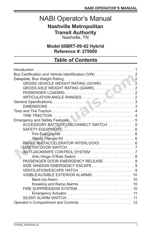 SR9223 (275000) Operator’s Manual, Nashville first-page preview