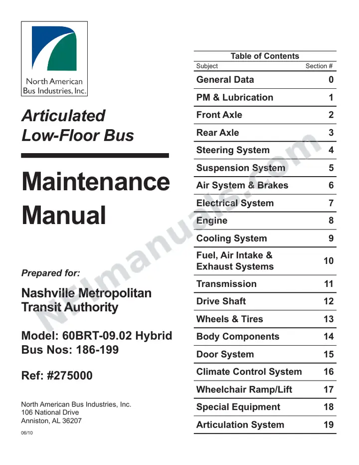 SR9223 (275000) Service Manual, MTA Nashville first-page preview