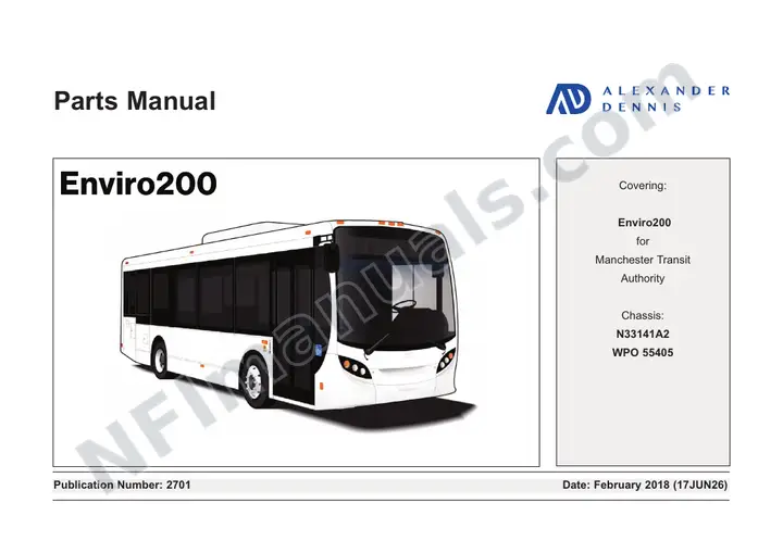 2701 Enviro 200 Parts - Manchester Transit_Copy of 2483 Enviro 200 Parts - 30 ft. New Flyer.qxd first-page preview