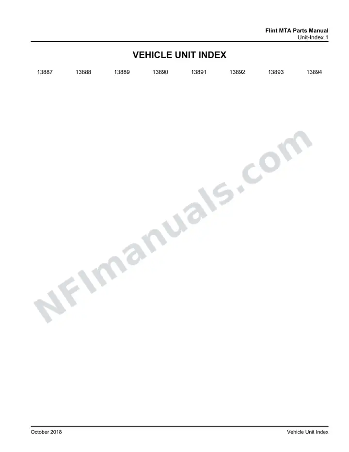 D4500 Mass Transportation Authority Flint CNG Parts Manual 03 26 0982, Effective with VIN Units 13887 13894 first-page preview