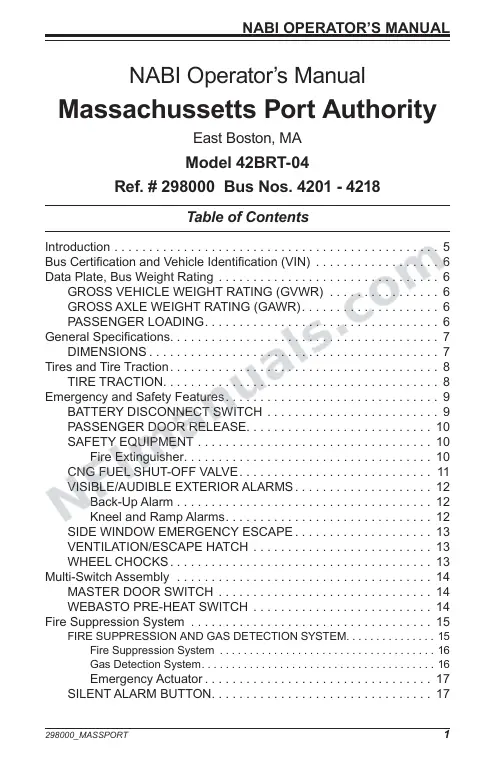 SR9244 (298000) Operator’s Manual, Massport first-page preview