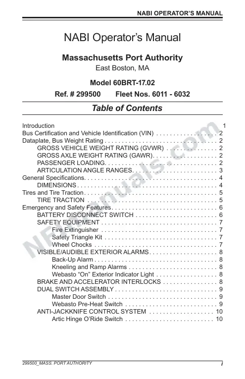 SR9245/SR9246 (299000/299500) Operator’s Manual, Massport first-page preview
