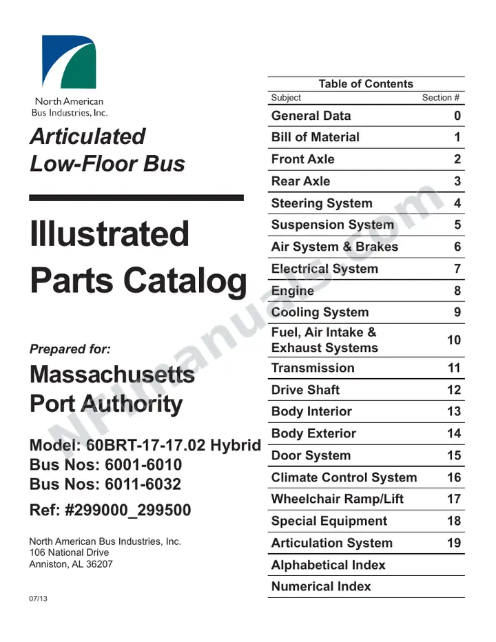 SR9245_SR9246 (299000_299500) Parts Manual, Massport first-page preview