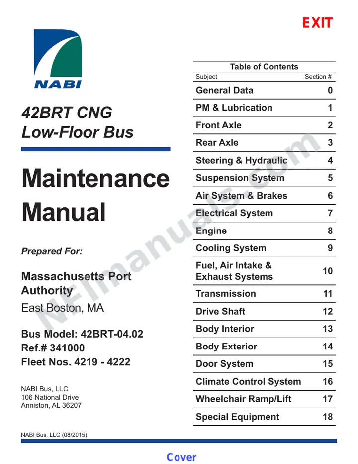 SR9292 (341000) Service Manual, Massport Boston first-page preview