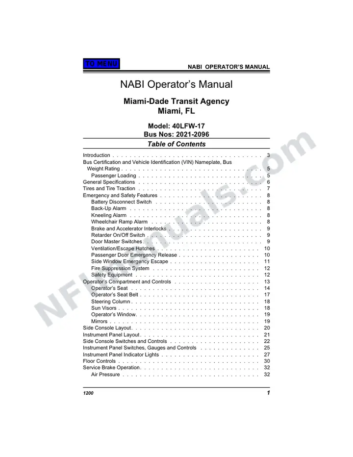 SR9060 (77000) Operator’s Manual, Miami-Dade first-page preview