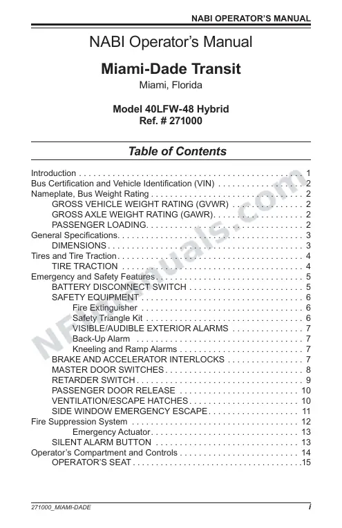 SR9220 (271000) Operator’s Manual, Miami-Dade first-page preview